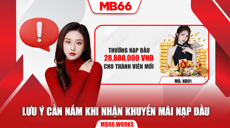 Cẩm nang khuyến mãi MB66 - Thưởng nạp đầu 28,888,000 VND