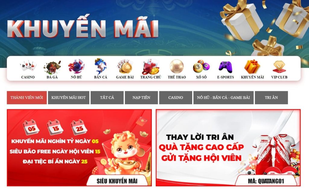 Giới thiệu các khuyến mãi giá trị mà bạn không thể tìm thấy ở đâu ngoài Mb66