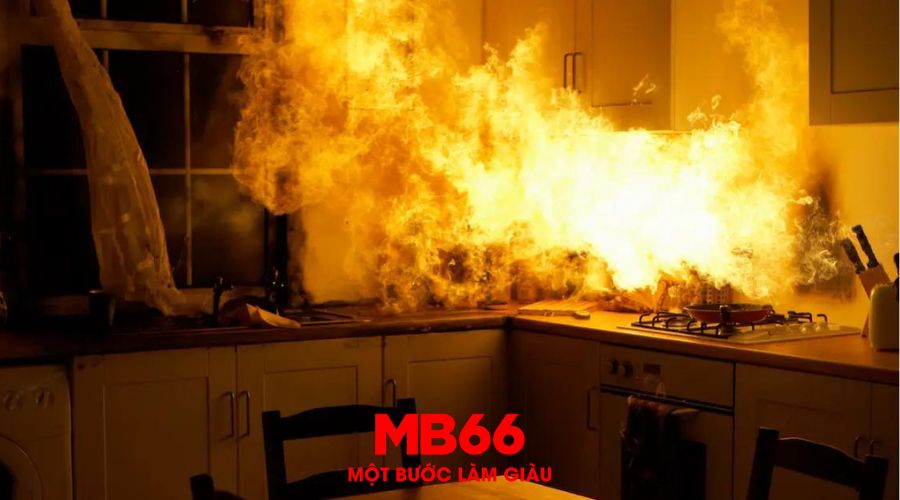 Giải đáp thắc mắc mơ thấy cuộc hỏa hoạn lớn trong bếp đánh con gì